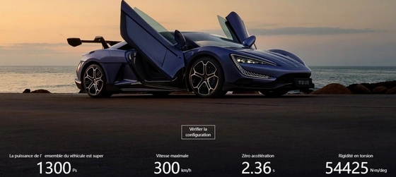 Μέγιστη ταχύτητα 300km/h Αριστερό τιμόνι Byd Καθαρό ηλεκτρικό σούπερ αυτοκίνητο Yangwang U9 Hot Model